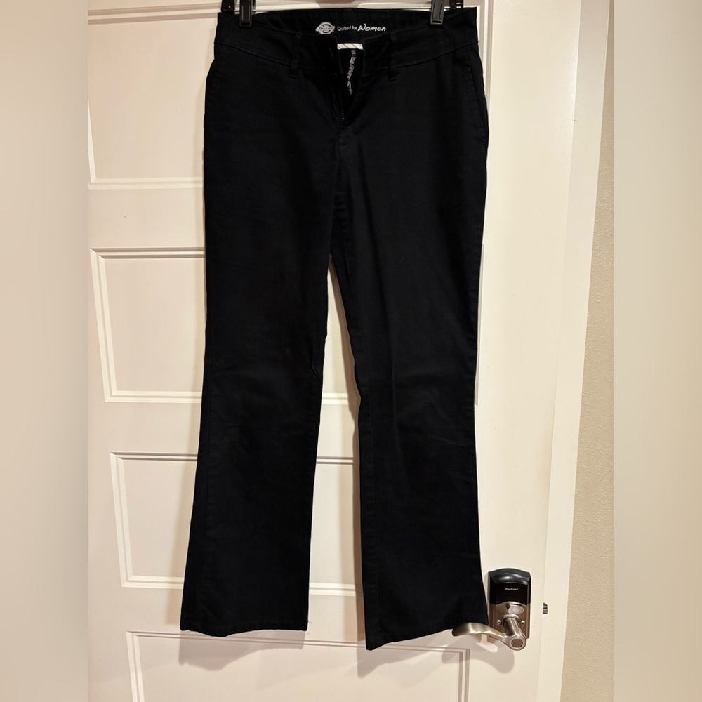 Dickies Women's Black Flare Panys